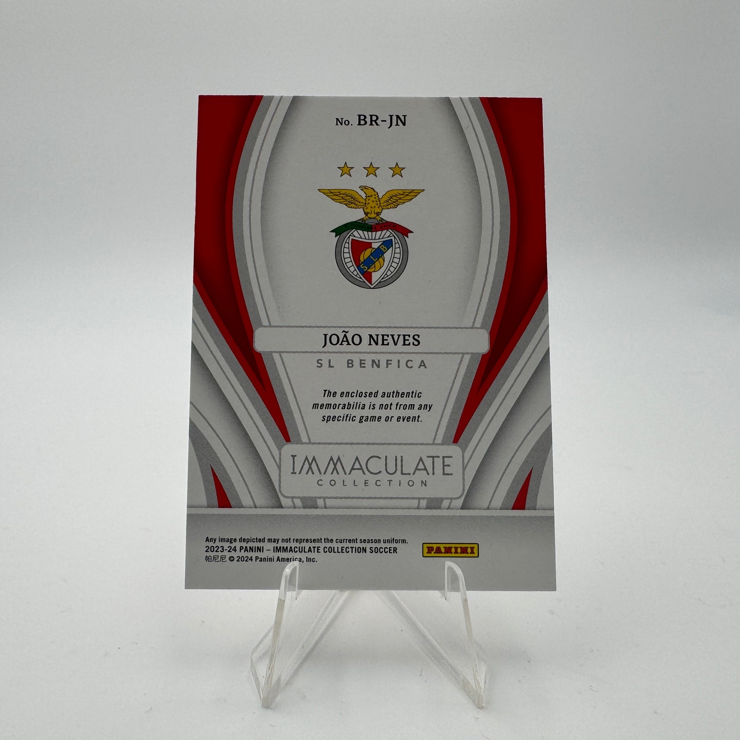 Joao Neves - SL Benfica - Panini Immaculate 23/24 - Relic 01/10