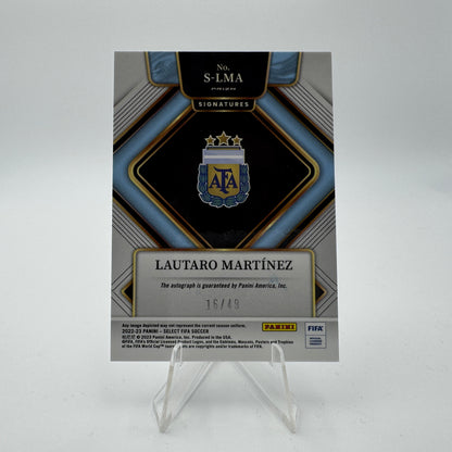 Lautaro Martinez - Argentina - Panini Select 2022/23 - Autograph 16/49