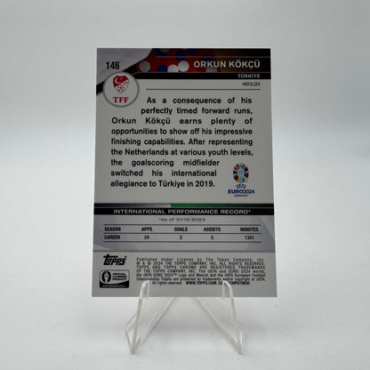 Orkun Kokcu - Turkiye - Topps Chrome Sapphire Euro 2024 - 4/5