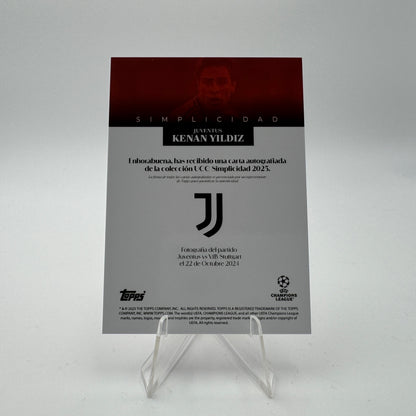 Kenan Yildiz - Juventus - Topps Simplicidad 2025 - Autograph 07/10