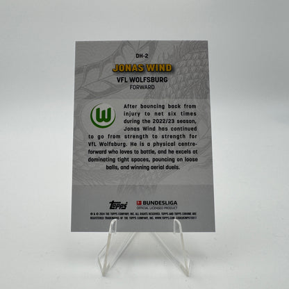 Jonas Wind - VFL Wolfsburg - Topps Chrome Jade Bundesliga 23/24 - 1/1 Dragonheart