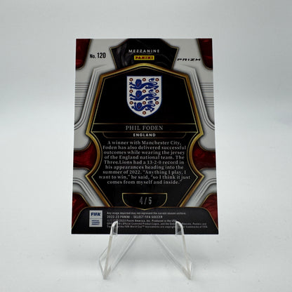 Phil Foden - England - Panini Select 22/23 - 4/5