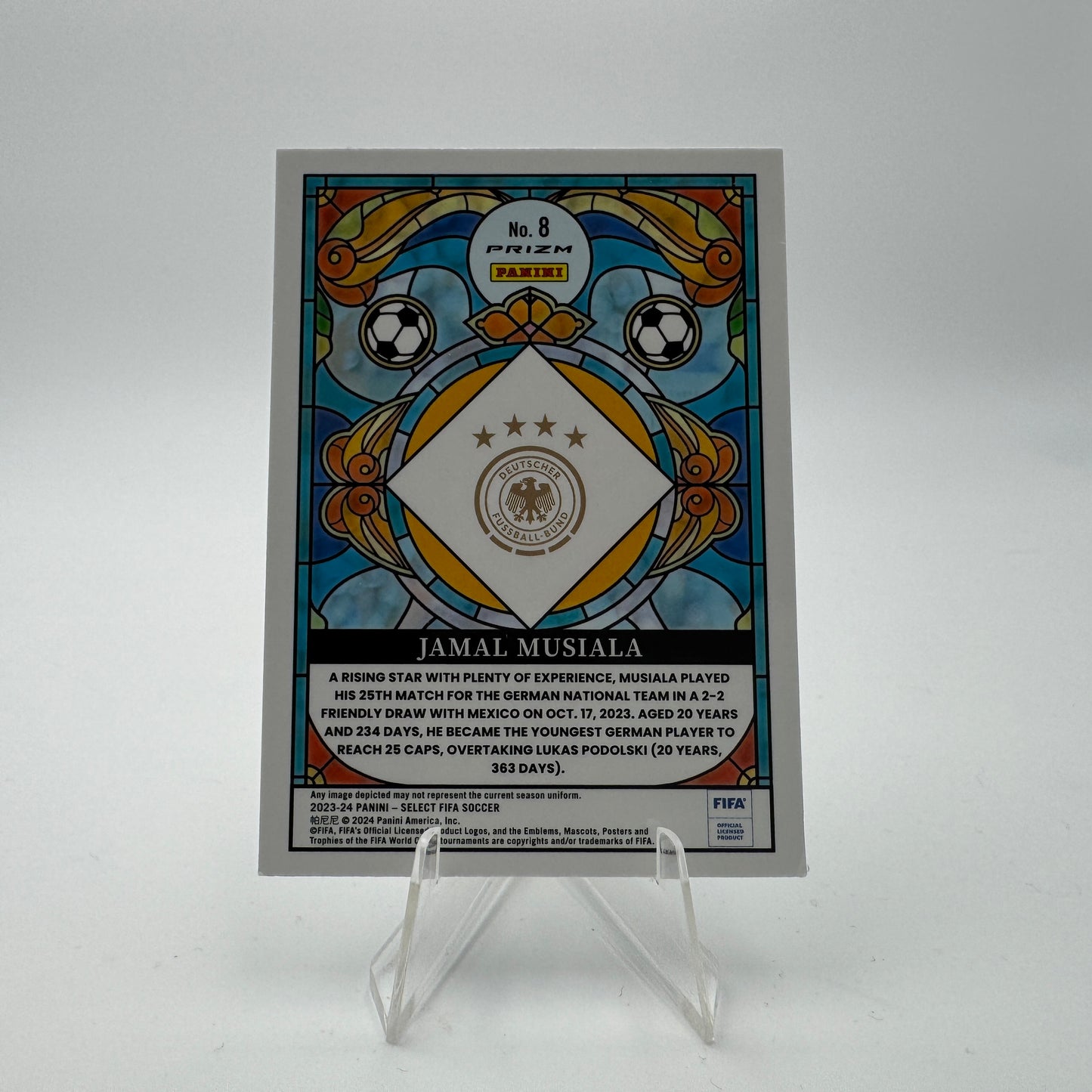 Jamal Musiala - Germany - Panini Select FIFA 23/24 - Stained Glass