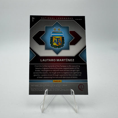 Lautaro Martinez - Argentina - Panini Prizm WC Qatar 2022 - National Landmarks