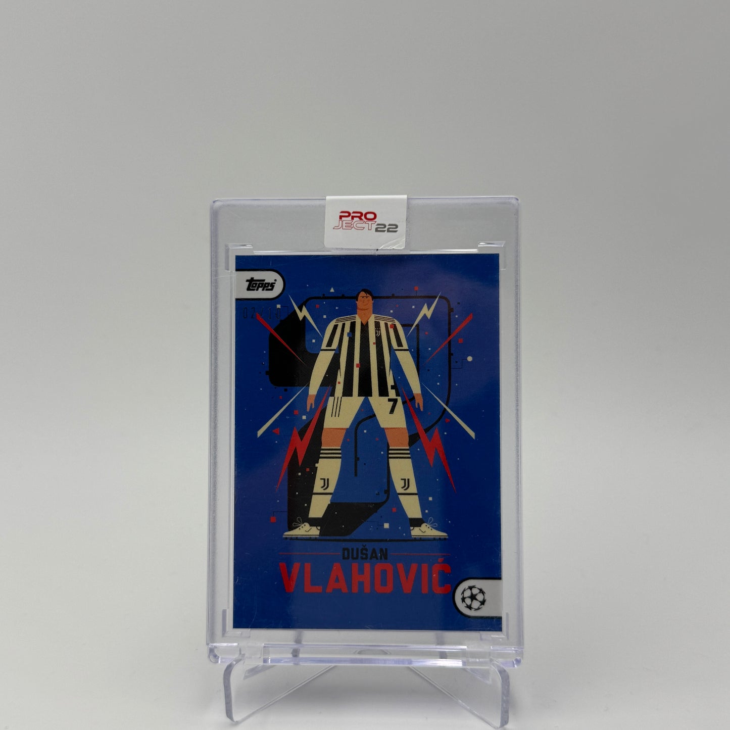 Dusan Vlahovic - Juventus - Topps Project 22 - 02/10 - Autograph by Neil Stevens