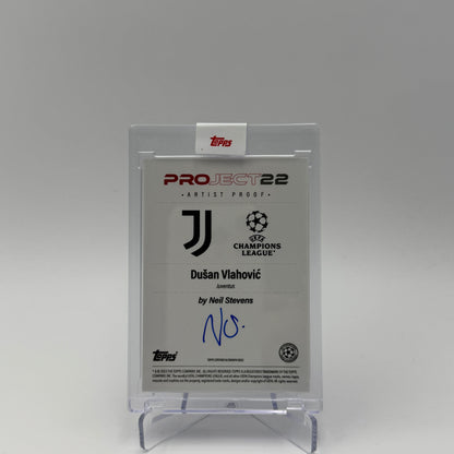 Dusan Vlahovic - Juventus - Topps Project 22 - 02/10 - Autograph by Neil Stevens