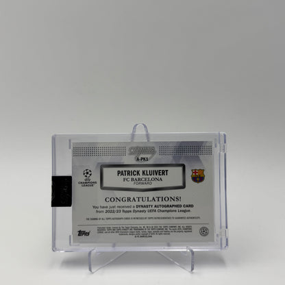 Patrick Kluivert - FC Barcelona - Topps Dynasty 22/23 - Autograph On Card 2/5