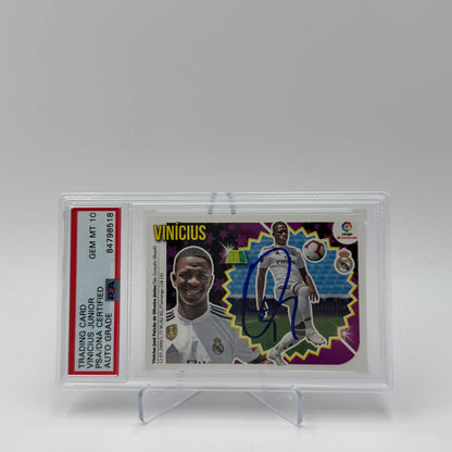 Vini Jr RC - Real Madrid - Trading Card - Autograph On Card - PSA 10