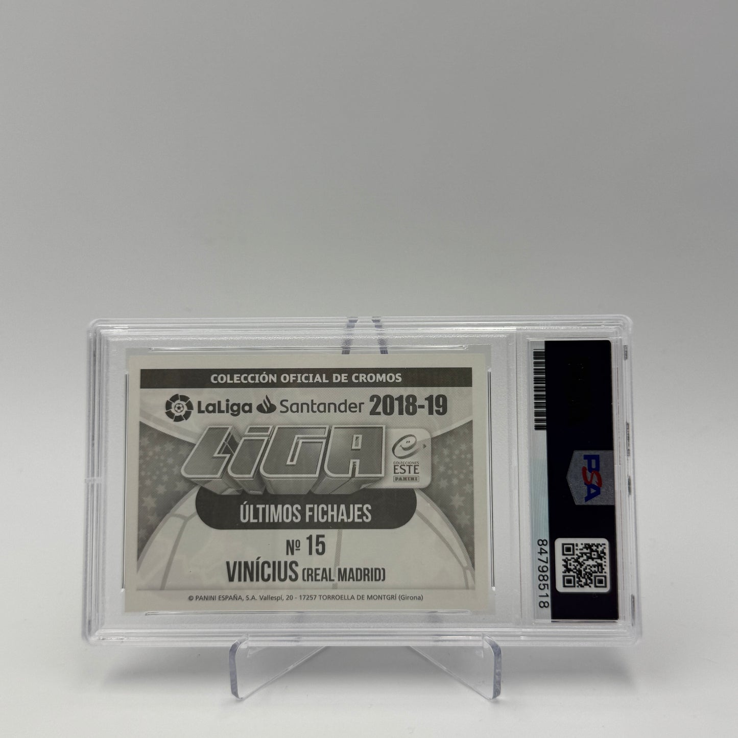 Vini Jr RC - Real Madrid - Trading Card - Autograph On Card - PSA 10