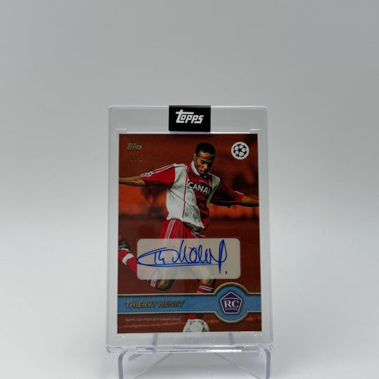 Thierry Henry RC - Monaco - Topps Lost Rookie - Autograph 5/5