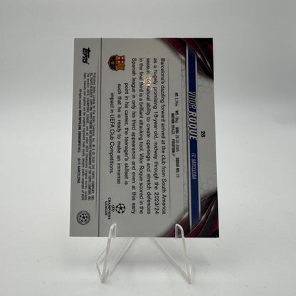 Vitor Roque RC - FC Barcelona - Topps Chrome Sapphire UCC 23/24 - 52/75