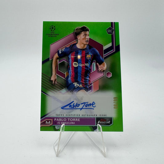 Pablo Torre RC - FC Barcelona - Topps Finest UCC 22/23 - Autograph 08/99