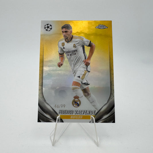 Federico Valverde - Real Madrid - Topps UCC Chrome 23/24 - 46/99 Color Match