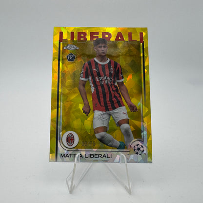 Mattia Liberali RC - AC Milan - Topps Chrome Sapphire UCC 24/25 - 33/75