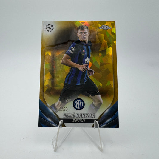 Nicolo Barella - Internazionale - Topps Chrome Sapphire UCC 23/24 - 25/50