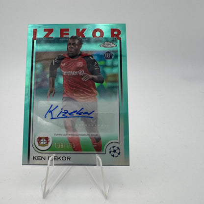 Ken Izekor RC - Bayer 04 Leverkusen - Topps Chrome UCC 2024/25 - Autograph 109/199