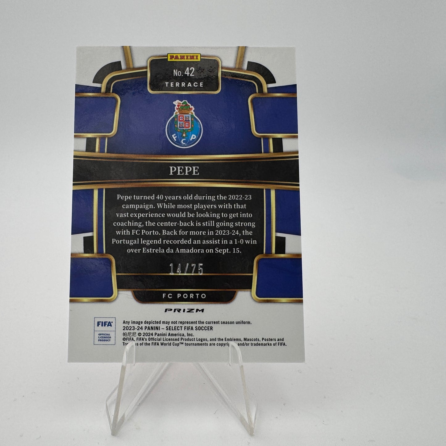Pepe - FC Porto - Panini Select FIFA 23/24 - 14/75
