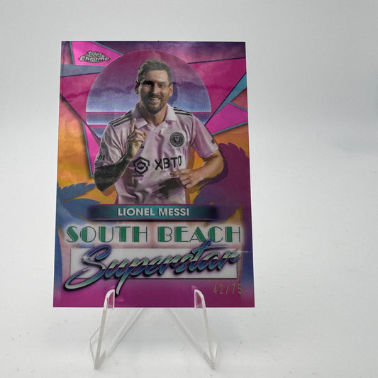 Lionel Messi - Inter Miami - Topps Chrome MLS 2023/24 - 42/75 South Beach Superstar