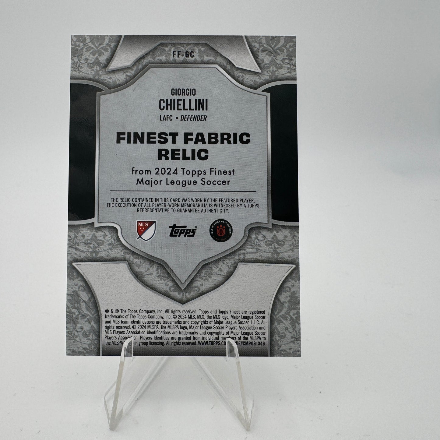 Giorgio Chiellini - LAFC - Topps Finest MLS 2024/25 - Relic 43/75