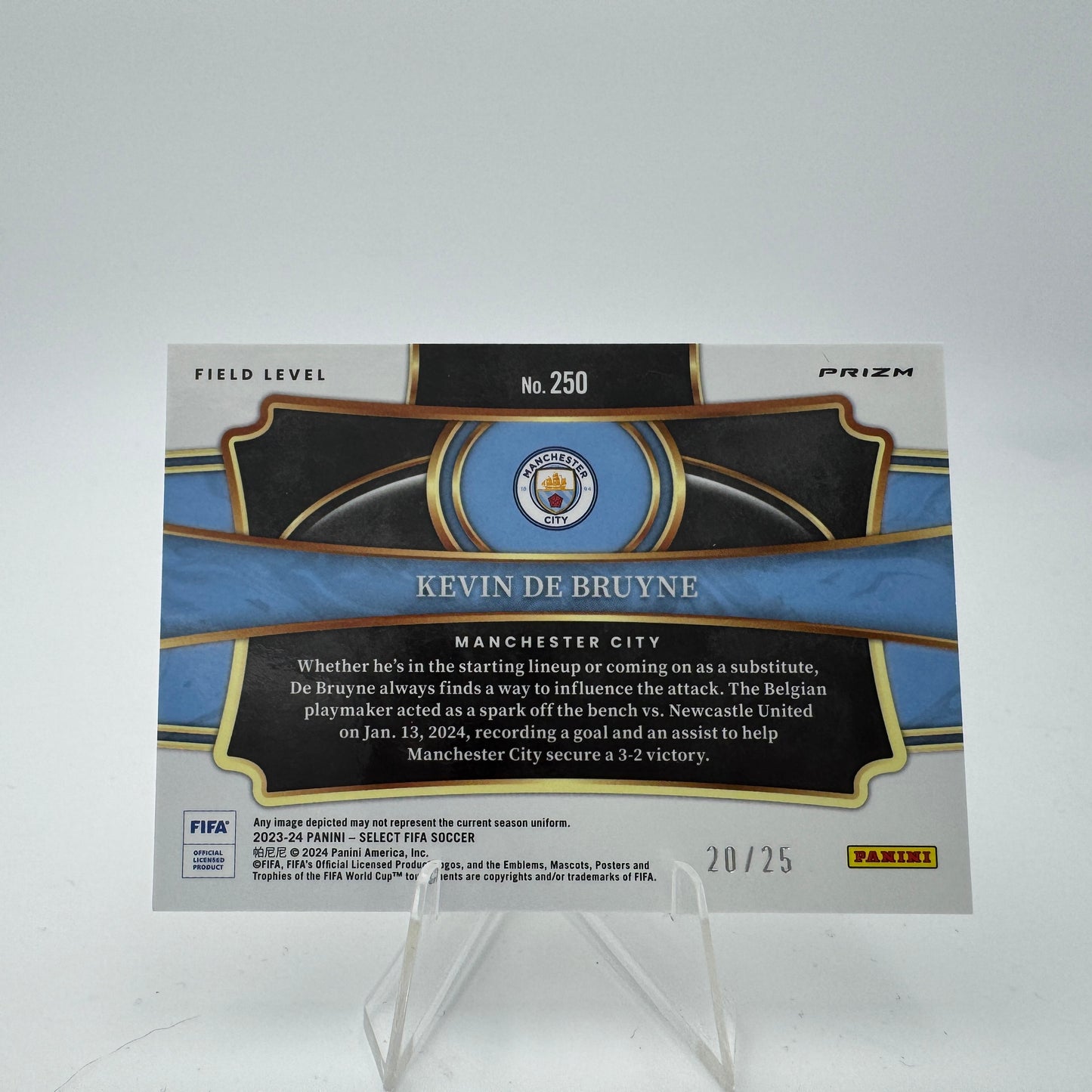 Kevin De Bruyne - Manchester City - Panini Select FIFA 2023/24 - 20/25