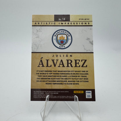 Julian Alvarez - Manchester City - Panini Select FIFA 2023/24 - Artistic Impressions