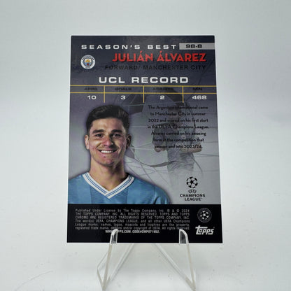 Julian Alvarez - Manchester City - Topps Chrome UCC 2023/24 - 091/125 Shooting Stars