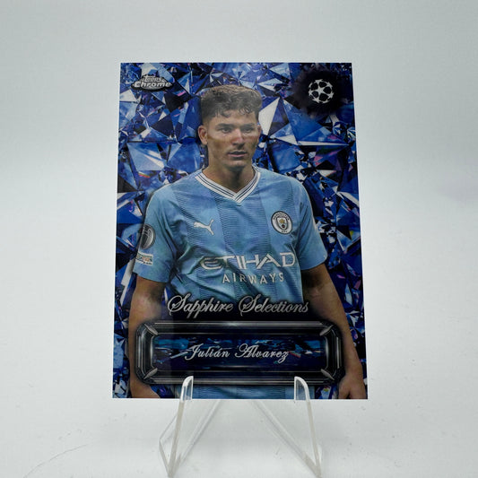 Julian Alvarez - Manchester City - Topps Chrome Sapphire UCC 2023/24 - Sapphire Selections