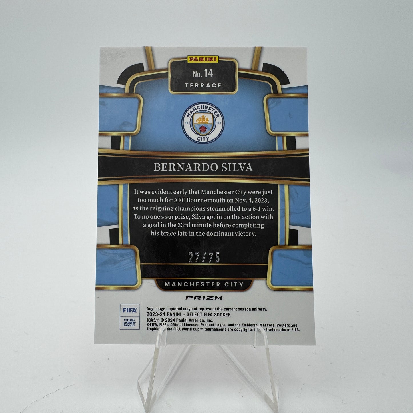 Bernardo Silva - Manchester City - Panini Select FIFA 2023/24 - 27/75