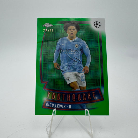 Rico Lewis - Manchester City - Topps Chrome UCC 2023/24 - 77/99 Youthquake