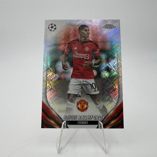 Marcus Rashford - Manchester United - Topps Chrome UCC 2023/24 - 06/52 Toppsfractor