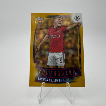 Rasmus Hojlund - Manchester United - Topps Chrome UCC 2023/24 - 05/50 Youthquake