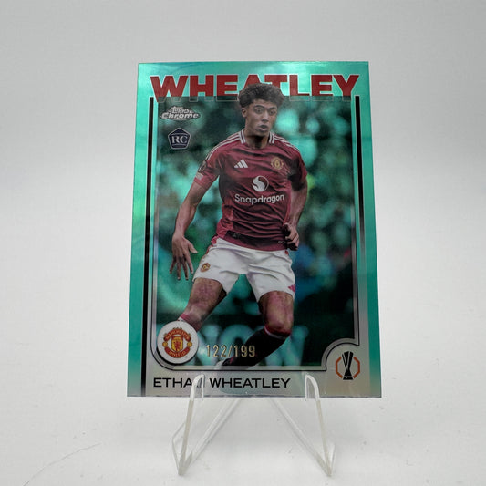 Ethan Wheatley RC - Manchester United - Topps Chrome UCC 2024/25 - 122/199
