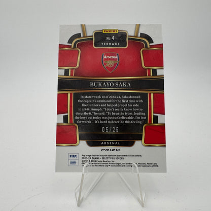 Bukayo Saka - Arsenal - Panini Select FIFA 2023/24 - 05/25