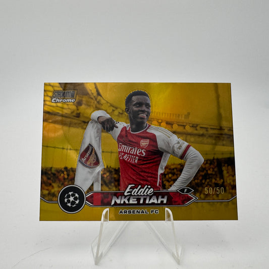 Eddie Nketiah - Arsenal - Topps Stadium Chrome 2023/24 - 50/50