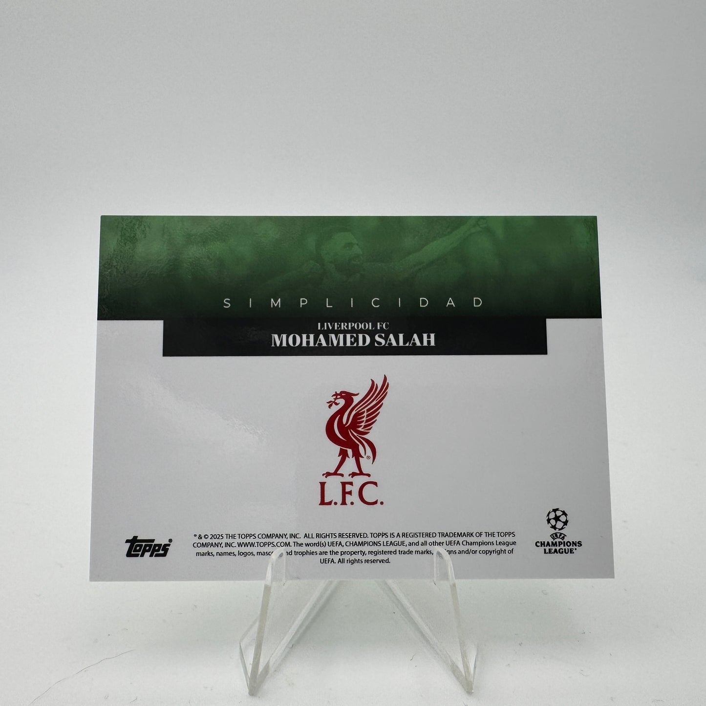 Mohamed Salah - Liverpool FC - Topps Simplicidad 2025 - 01/99