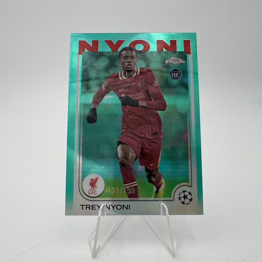 Trey Nyoni RC - Liverpool FC - Topps Chrome UCC 2024/25 - 123/199