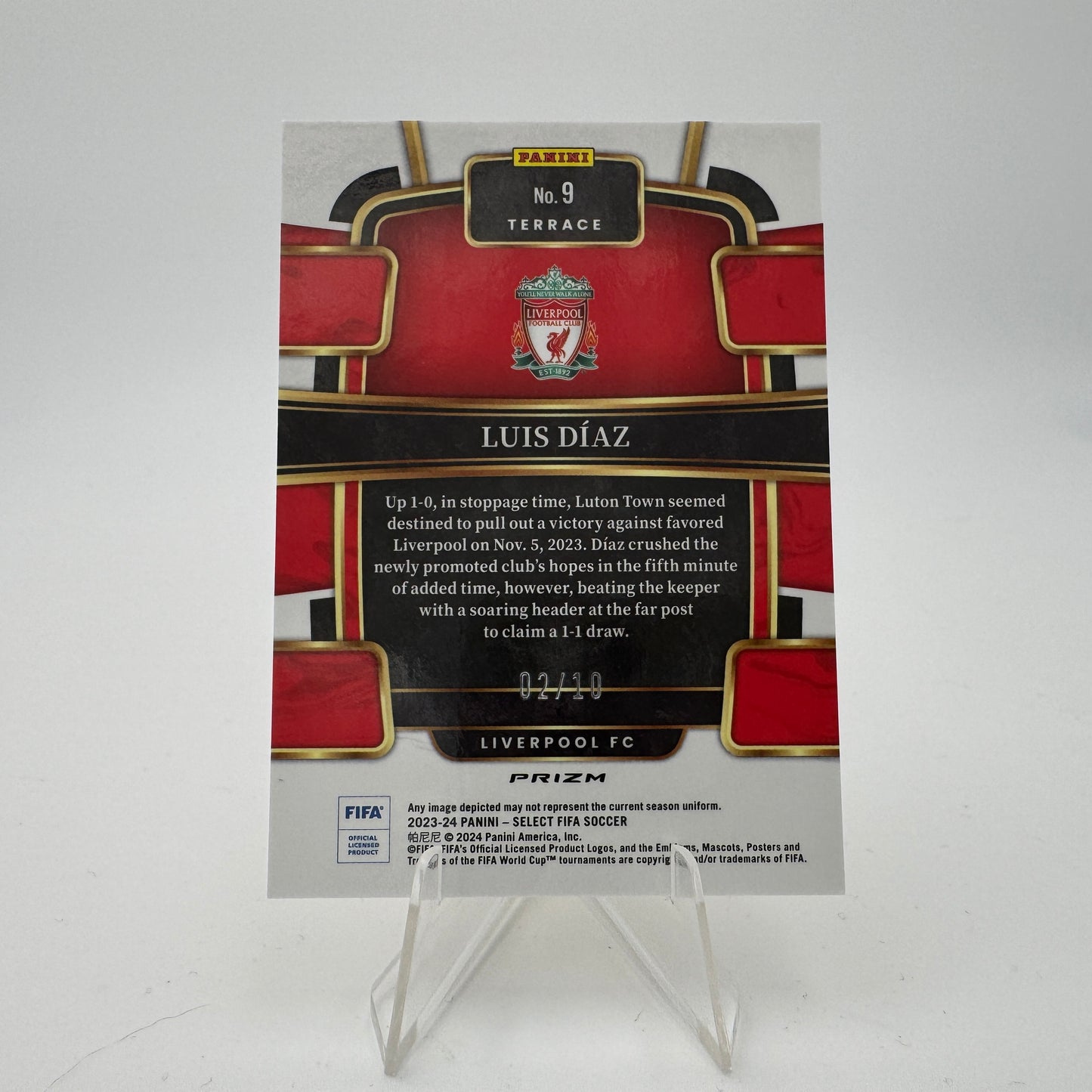 Luis Diaz - Liverpool FC - Panini Select FIFA 2023/24 - 02/10