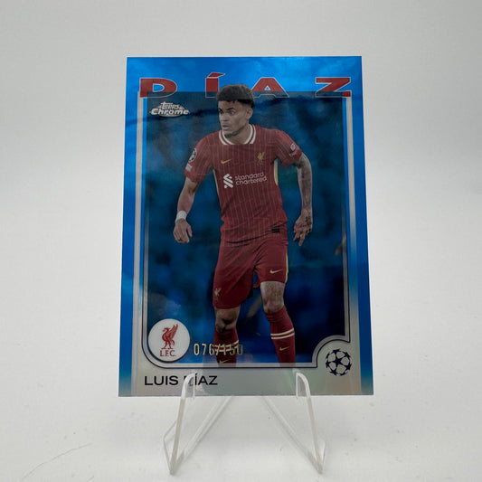 Luis Diaz - Liverpool FC - Topps Chrome UCC 2024/25 - 076/150