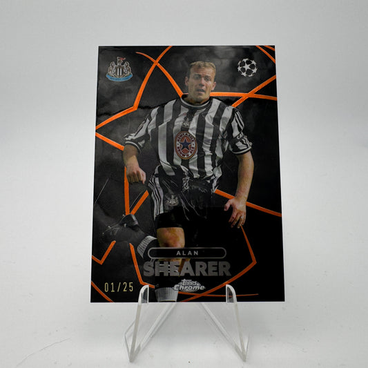Alan Shearer - Newcastle United - Topps Chrome UCC 23/24 - 01/25 Shadow Etch (Case Hit)