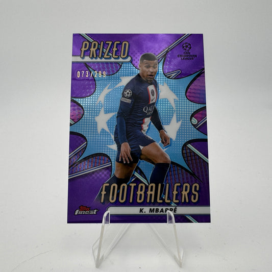 Kylian Mbappé - Paris Saint Germain - Topps Finest UCC 2022/23 - 073/299 Prized Footballers