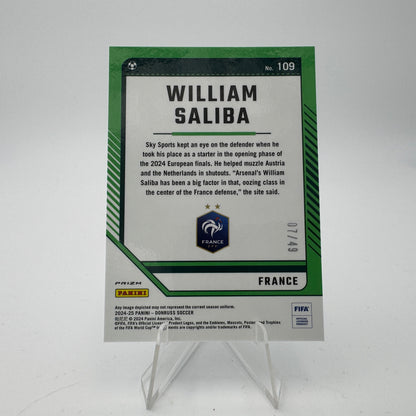 William Saliba - FRANCE - Panini Donruss 2024/25 - Optic 07/49