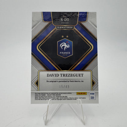David Trezeguet - FRANCE - Panini Select 2022/23 - Autograph 15/49