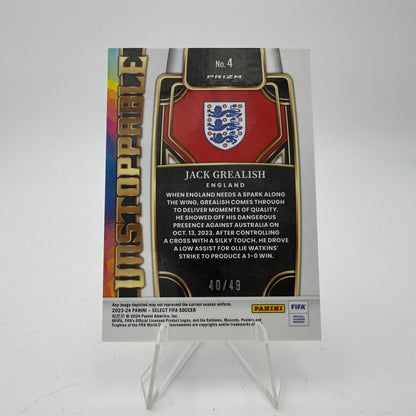 Jack Grealish - England - Panini Select 2023/24 - 40/49