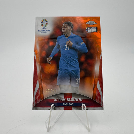 Kobbie Mainoo National Debut - England - Topps Chrome Sapphire EURO 2024 - 23/25