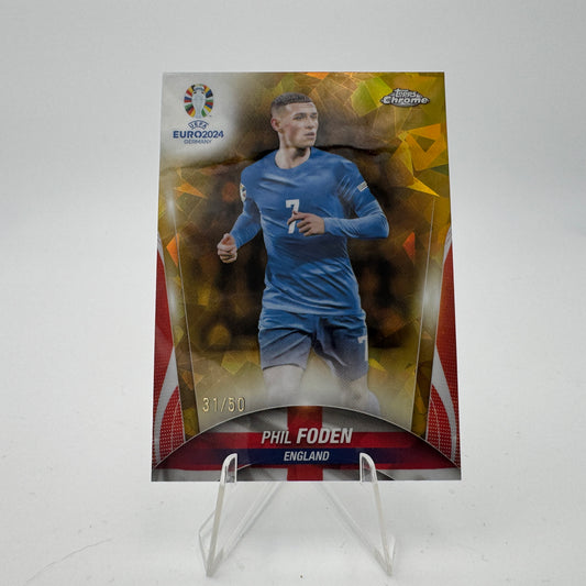 Phil Foden - England - Topps Chrome Sapphire EURO 2024 - 31/50