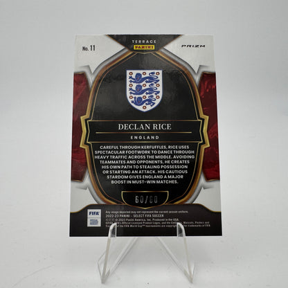 Declan Rice - England - Panini Select 2022/23 - 60/60