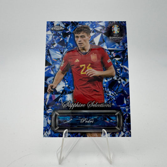 Pedri - Spain - Topps Chrome Sapphire EURO 2024 - Sapphire Selections