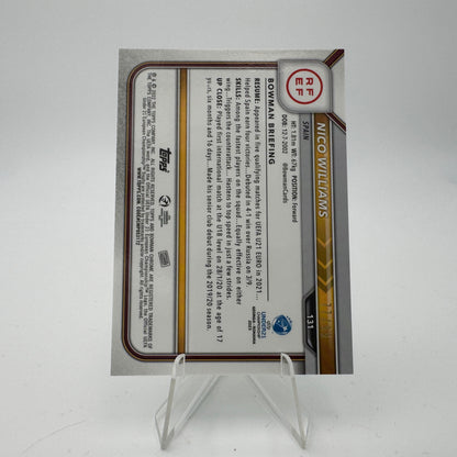 Nico Williams - Spain - Topps Bowman Under 21 - 1st Bowman 77/99