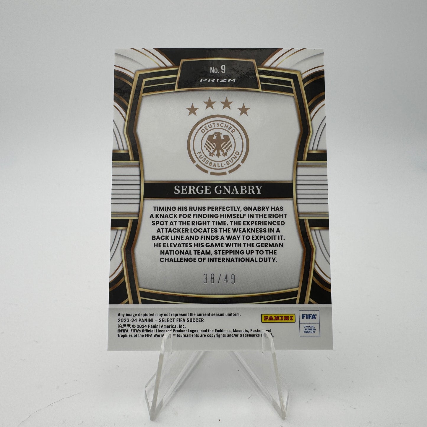 Serge Gnabry - Germany - Panini Select FIFA 2023/24 - 38/49