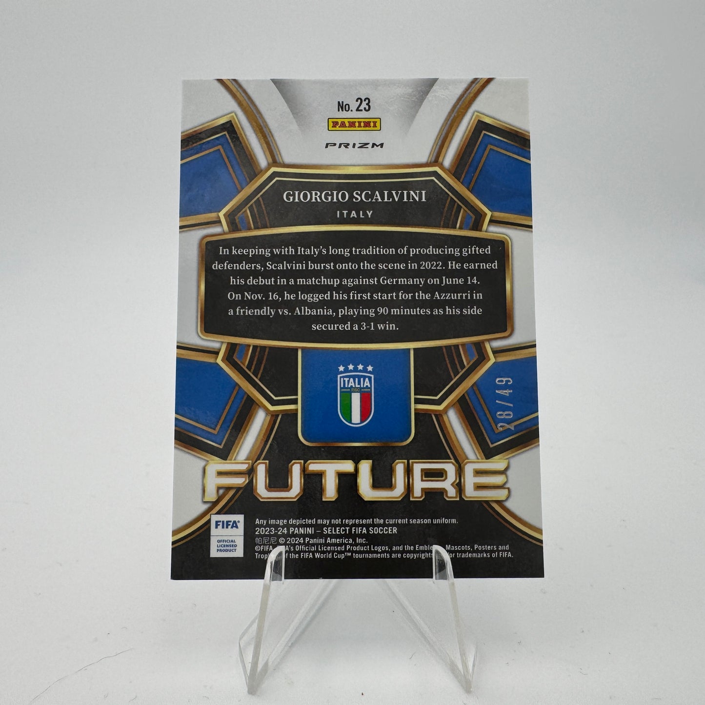 Giorgio Scalvini - Italy - Panini Select FIFA 2023/24 - 28/49